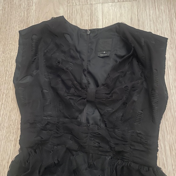 Anna Sui Dresses & Skirts - Anna Sui Black Textured Backless Dress